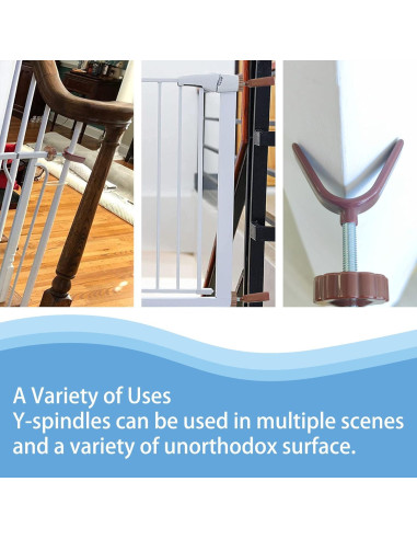 Adaptador Barandilla Puerta Bebé Vmaisi M8 12cm Marrón