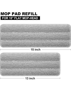 Almohadillas de Mopa Planas JOYMOOP 38.1cm Microfibra 4 Pcs 2