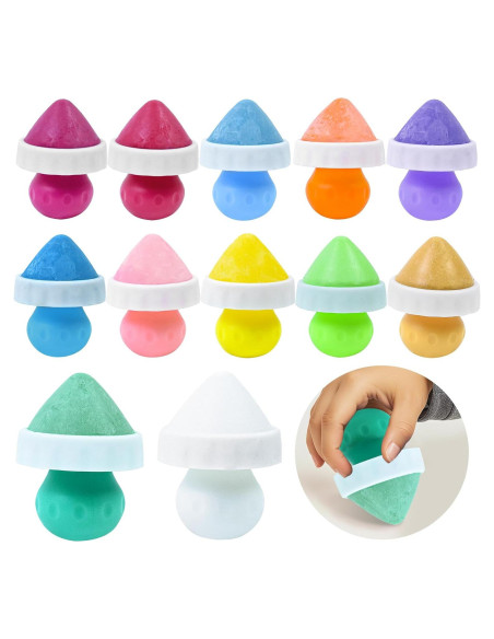 Tiza de Acera Jeyeou 12 PCS Multicolor para Niños