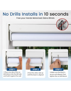 Persianas Zebra Motorizadas Grandekor 50x50cm Personalizadas 2