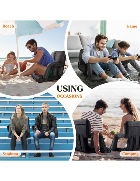 Silla de Estadio Time Forest con Respaldo y Cojín - 6 Posiciones