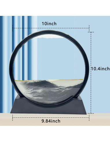 Arte de Arena en Movimiento AzureLeap 30.48 cm Negro