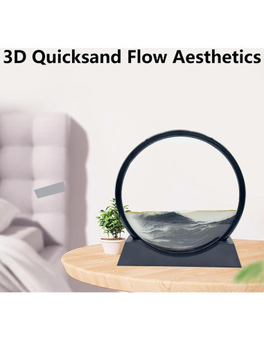 Arte de Arena en Movimiento AzureLeap 30.48 cm Negro