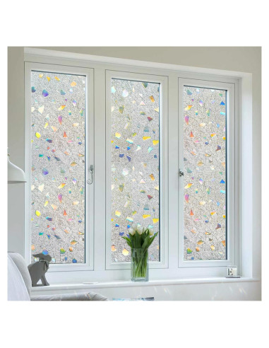 Película de Privacidad DULEIXUFHEE 60x200 cm Vinilo 3D