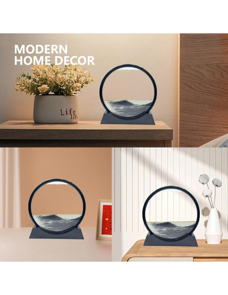 Arte de Arena en Movimiento AzureLeap 30.48 cm Negro