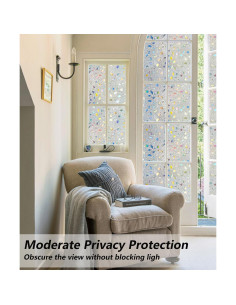 Película de Privacidad DULEIXUFHEE 60x200 cm Vinilo 3D 2