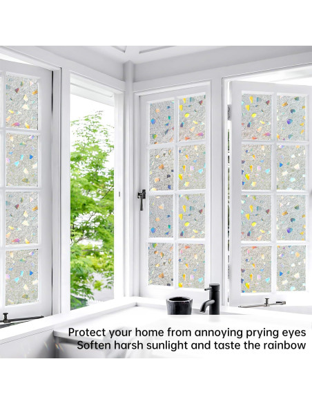 Película de Privacidad DULEIXUFHEE 60x200 cm Vinilo 3D