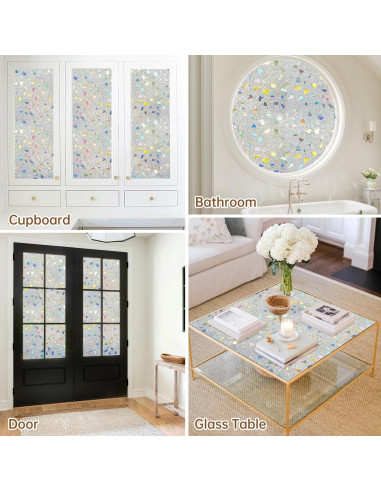 Película de Privacidad DULEIXUFHEE 60x200 cm Vinilo 3D