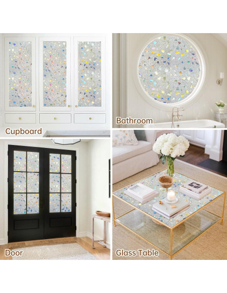 Película de Privacidad DULEIXUFHEE 60x200 cm Vinilo 3D