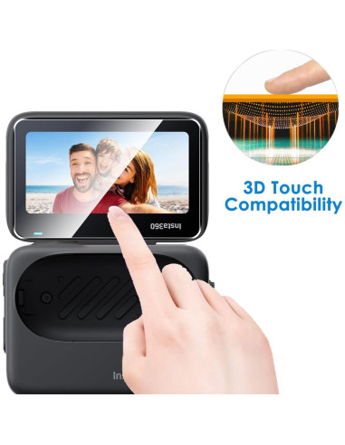 Paquete de 2 Protectores de Pantalla y Lente Natbok para Insta360 GO 3S