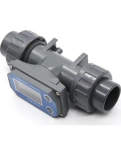 Medidor de Flujo Líquido 1" YHMMYSHX Electrónico PVC 2