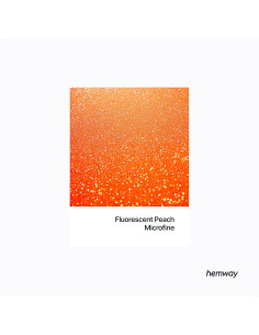 Brillo Hemway 130g Durazno Fluorescente Microfino para Manualidades 2