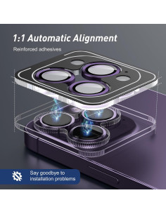 Protector de Lente de Cámara Jeluse para iPhone 17/16/15/14 Pro 2