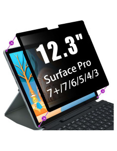 Protector de Pantalla de Privacidad Ceydebne para Surface Pro 4/5/6/7