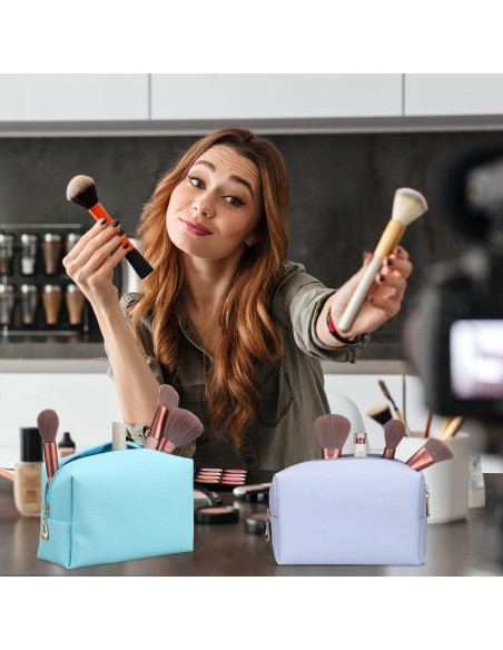 Neceser de Maquillaje Sanwuta 9 Piezas PU Impermeable