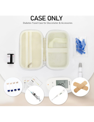 Funda Dura para Monitor Diabético Linpr Mediana Blanca