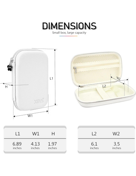 Funda Dura para Monitor Diabético Linpr Mediana Blanca