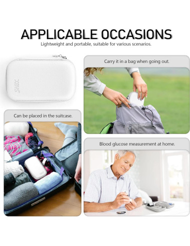 Funda Dura para Monitor Diabético Linpr Mediana Blanca