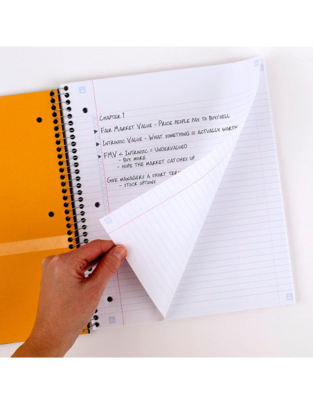 Cuaderno Espiral 5 Materias Five Star 200 Hojas Azul y Rojo