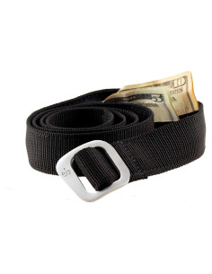 Cinturón de Dinero de Viaje Dakota Negro con Cremallera Oculta