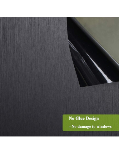 Película para Ventana Mikomer 89x200 cm Negra Opaca Anti UV
