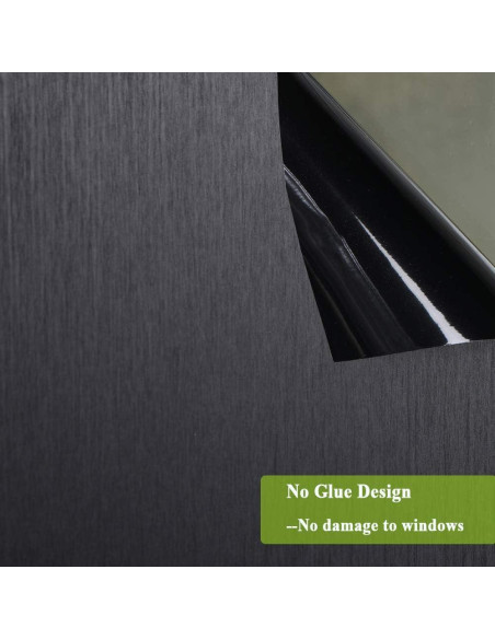 Película para Ventana Mikomer 89x200 cm Negra Opaca Anti UV