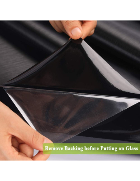 Película para Ventana Mikomer 89x200 cm Negra Opaca Anti UV