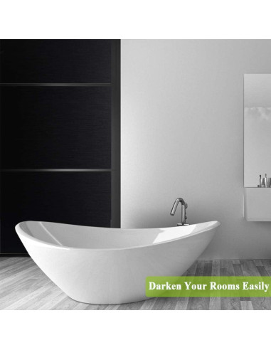 Película para Ventana Mikomer 89x200 cm Negra Opaca Anti UV