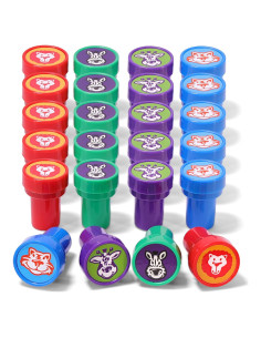 Set de Sellos Autoinking para Niños Srenta - 24 Piezas Animales