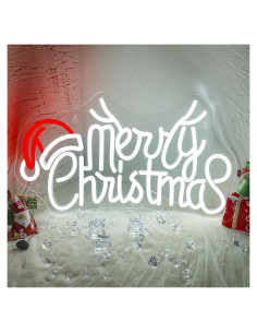 Letrero de Neón Feliz Navidad NEONLOVE 41.9x24.9 cm LED