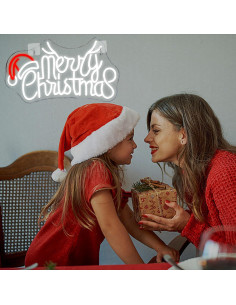 Letrero de Neón Feliz Navidad NEONLOVE 41.9x24.9 cm LED 2