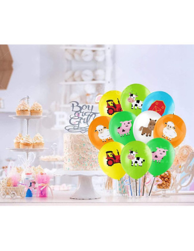 36 Piezas Suministros Fiesta Temática Granja WIDELL - Decoración