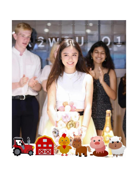 36 Piezas Suministros Fiesta Temática Granja WIDELL - Decoración