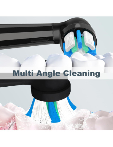 6 Cabezas de Repuesto Oral B IO Compatibles - Negro