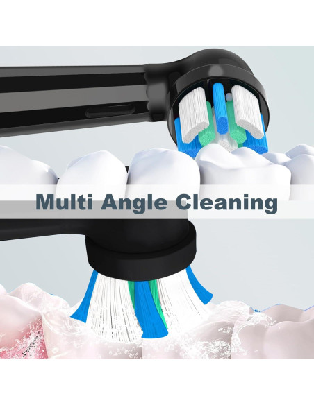 6 Cabezas de Repuesto Oral B IO Compatibles - Negro