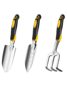 Set de Herramientas de Jardín iPower 3 Piezas Aluminio Resistente