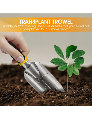 Set de Herramientas de Jardín iPower 3 Piezas Aluminio Resistente