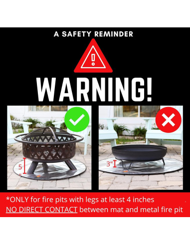 Alfombrilla a Prueba de Fuego FireProof Pros 60.96 cm Redonda