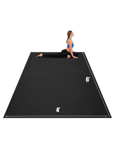 Esterilla de Yoga Goplus 2.13m x 1.52m Antideslizante 8mm