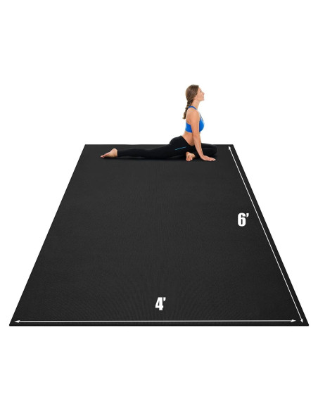 Esterilla de Yoga Goplus 2.13m x 1.52m Antideslizante 8mm
