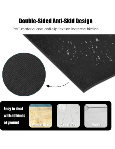 Esterilla de Yoga Goplus 2.13m x 1.52m Antideslizante 8mm