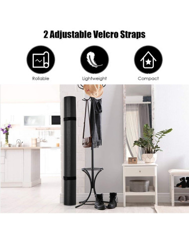 Esterilla de Yoga Goplus 2.13m x 1.52m Antideslizante 8mm