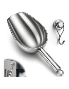 Cuchara de Hielo Inoxidable Mity Rain con Gancho Magnético - Grande