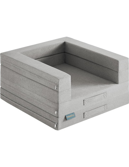 Cama de viaje para niños WeeGuruu 3 en 1, ceniza, 152x71 cm