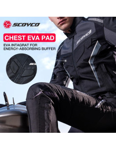 Chaqueta de motocicleta Scoyco Malla Transpirable Talla Grande 2