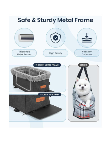 Asiento de Coche para Perros BurgeonNest Mediano 6.8kg