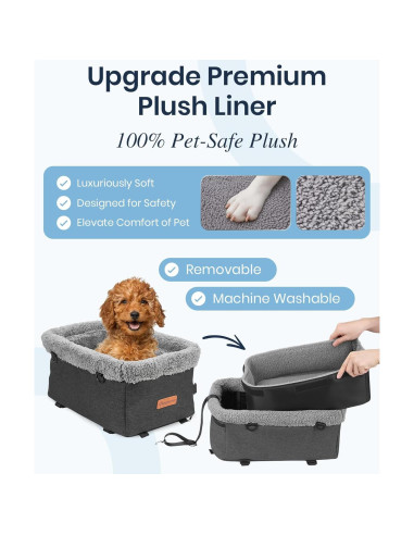 Asiento de Coche para Perros BurgeonNest Mediano 6.8kg