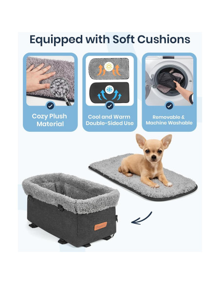 Asiento de Coche para Perros BurgeonNest Mediano 6.8kg
