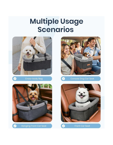 Asiento de Coche para Perros BurgeonNest Mediano 6.8kg