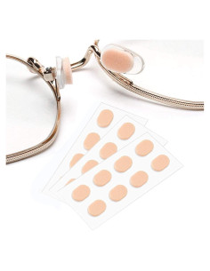 Almohadillas Nasales de Espuma Suave SAIGO 12 Pares 1.5mm Color Piel